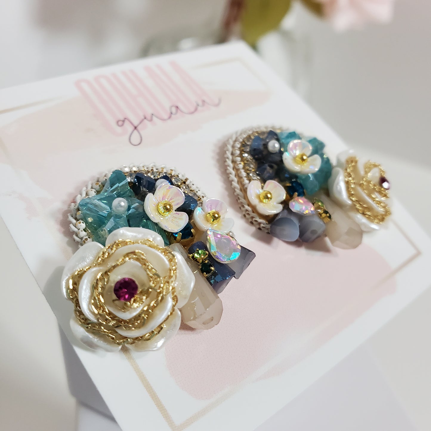 Rose Floral Earrings